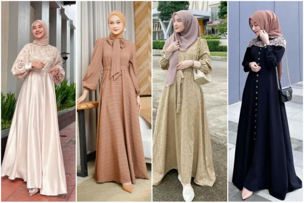 Padu padan gamis dan hijab