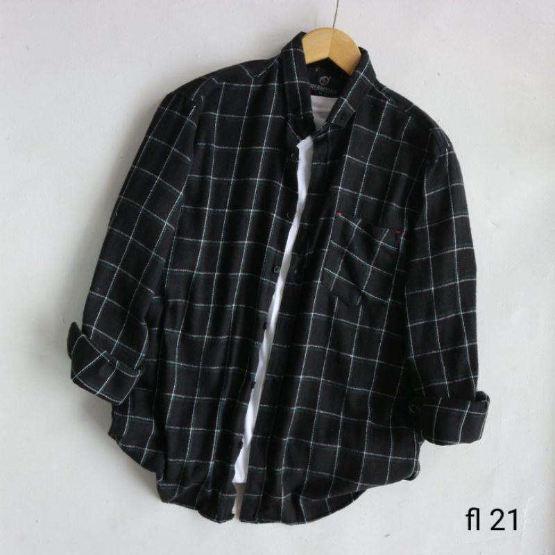 Kemeja Flanel Pria Lengan Panjang